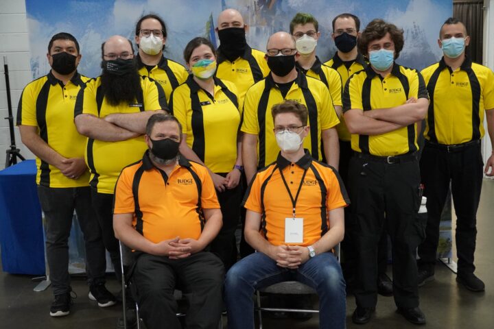 Our FABulous, hard-working judge team pose for a photo