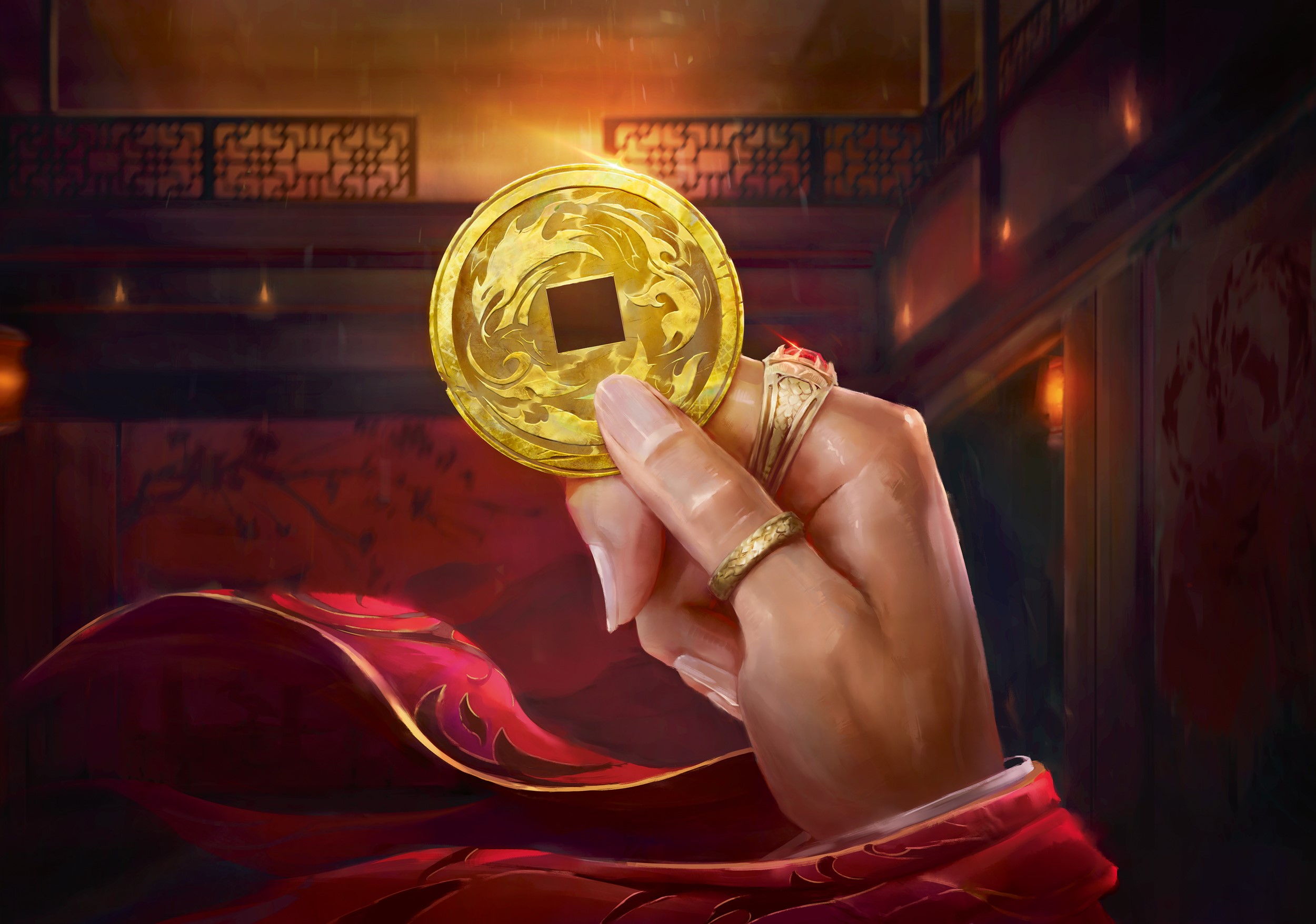 Gold / 金貨　【Cold Foil】　Flesh and Blood Flesh and Blood Gold Foil Fyendal's Spring Tunic | eBay