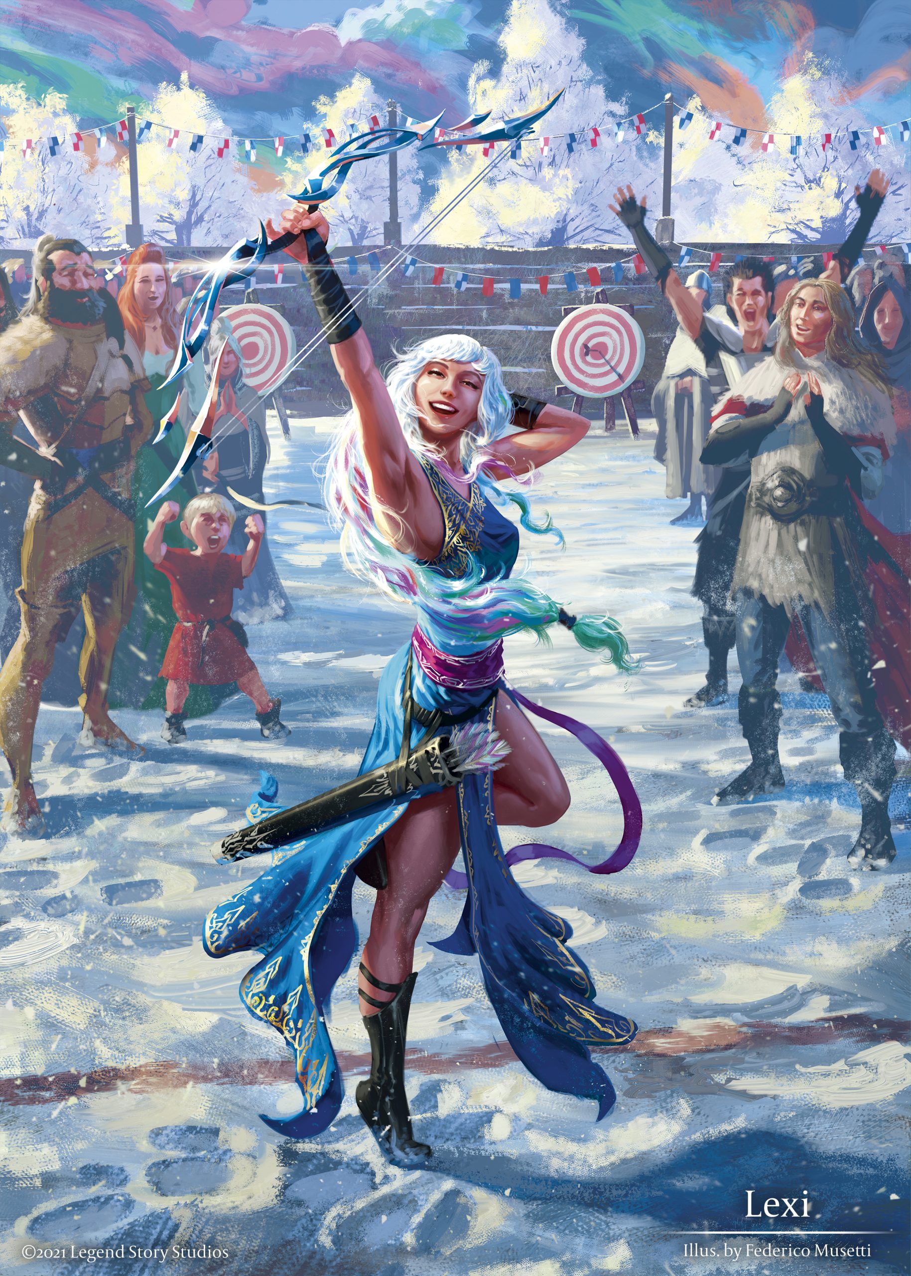 Lexi/レクシー flesh and blood アーティストプルーフ Lexy Livewire - Flesh and Blood TCG Playmat | Federico Musetti