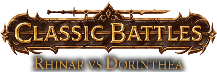 Classic Battles: Rhinar vs. Dorinthea Logo