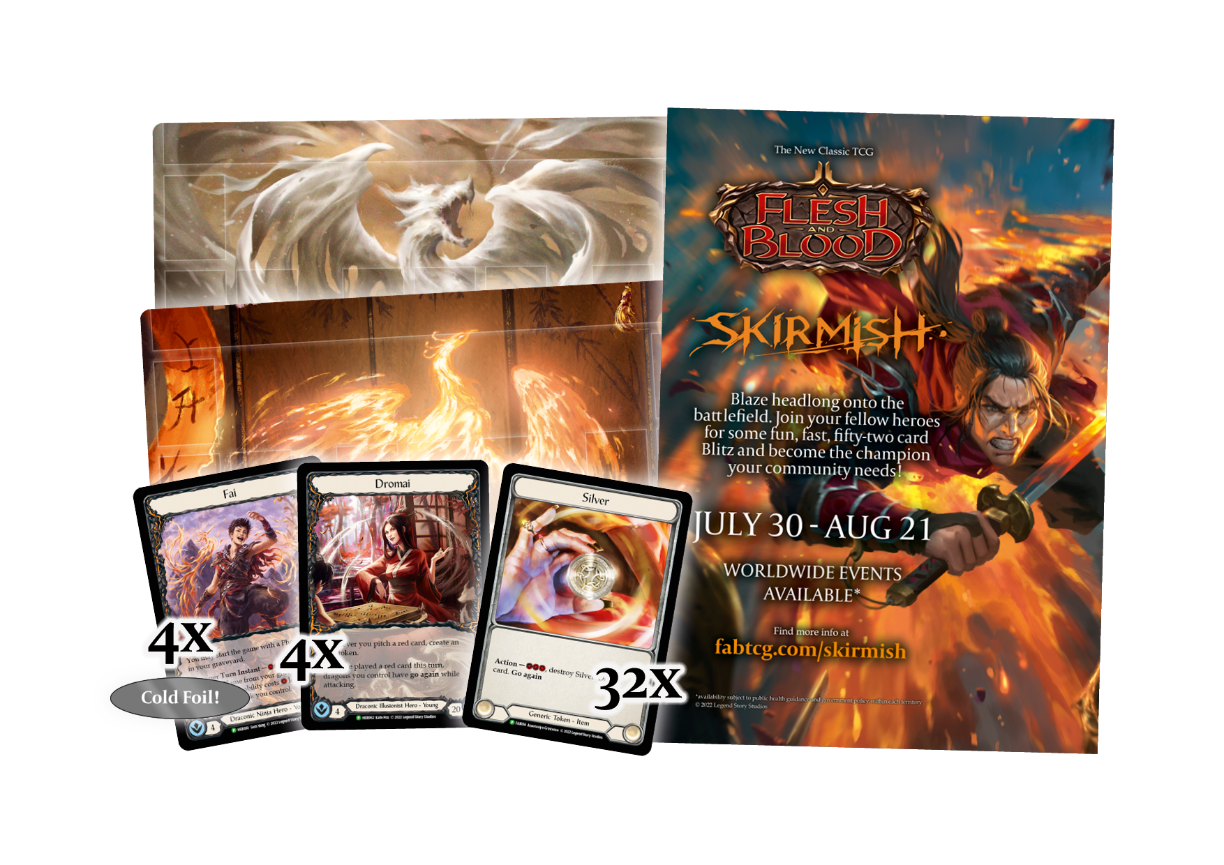Flesh and Blood skirmish優勝賞品 カード+プレイマット Flesh and Blood skirmish優勝賞品 カード+プレイマット FaB Flesh And
