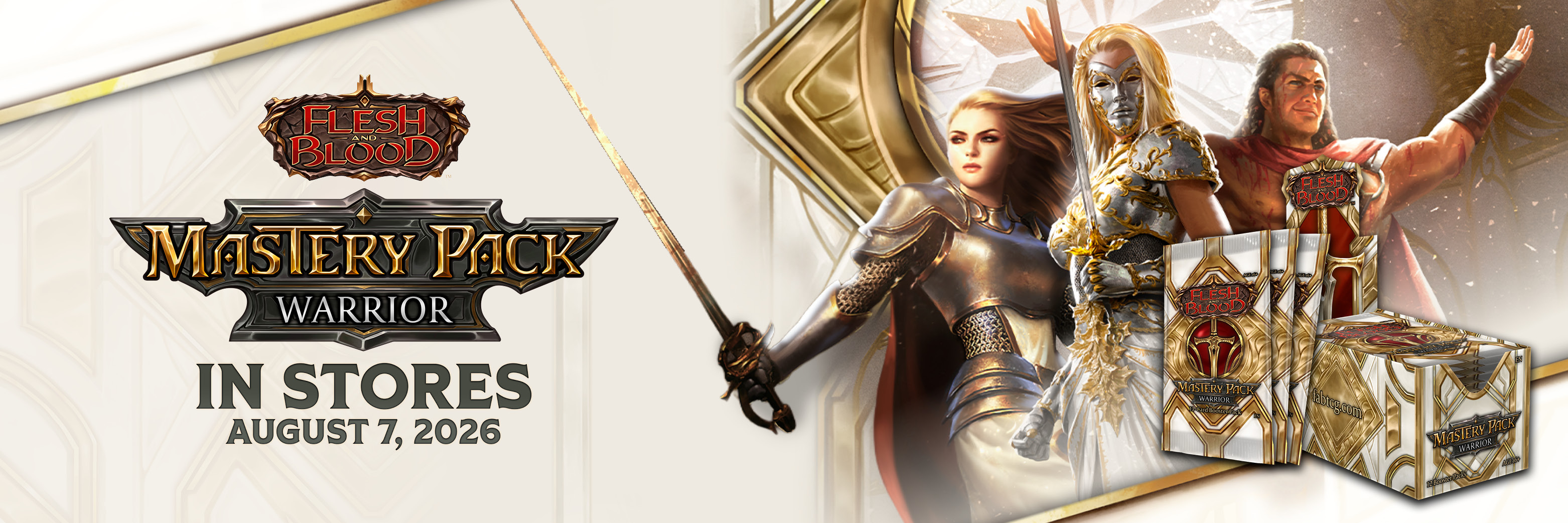 Flesh & Blood TCG: Mastery Pack Warrior - Booster Box - Game Nerdz